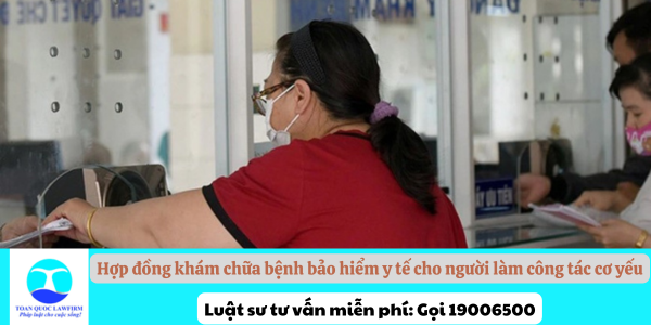 Hợp đồng khám chữa bệnh bảo hiểm y tế cho người làm công tác cơ yếu