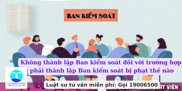 Không thành lập Ban kiểm soát đối với trường hợp phải thành lập Ban kiểm soát bị phạt thế nào