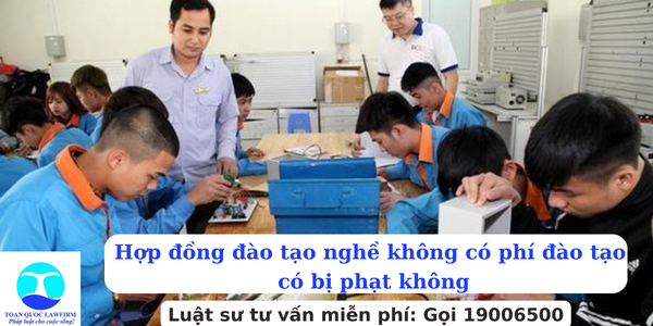 Hợp đồng đào tạo nghề không có phí đào tạo có bị phạt không