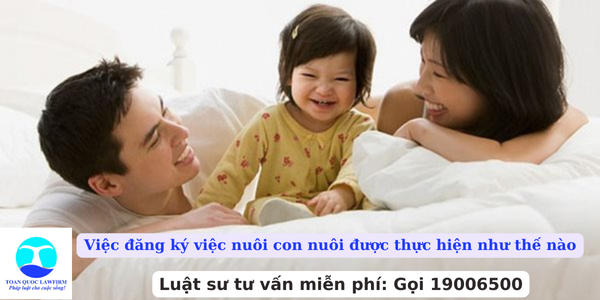 Việc đăng ký việc nuôi con nuôi được thực hiện như thế nào