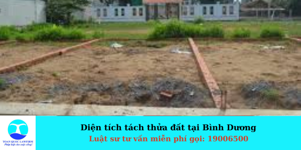 DIỆN TÍCH TÁCH THỬA ĐẤT TẠI BÌNH DƯƠNG 