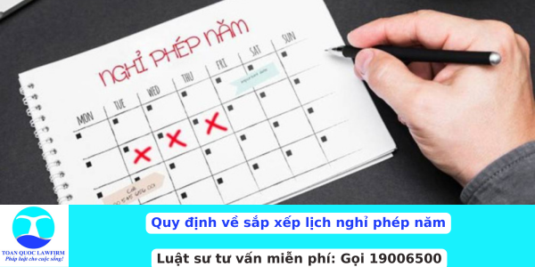 sắp xếp lịch nghỉ phép năm