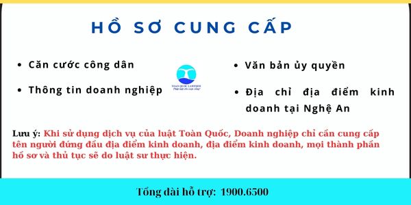 Dịch vụ thành lập địa điểm kinh doanh tại Nghệ An hiện nay