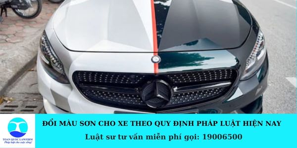 ĐỔI MÀU SƠN CHO XE THEO QUY ĐỊNH PHÁP LUẬT HIỆN NAY