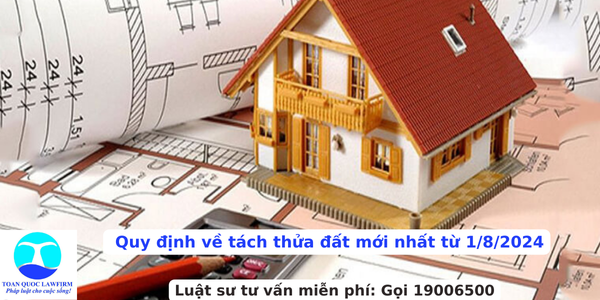 Quy định về tách thửa đất mới nhất từ 1/8/2024