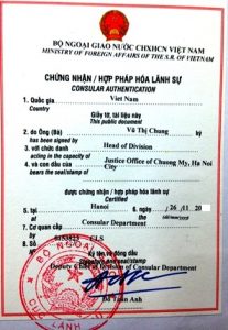 hợp pháp hóa lãnh sự