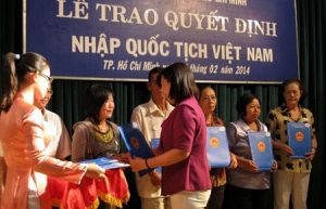 nhập quốc tịch Việt Nam
