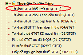 Khai thuế GTGT