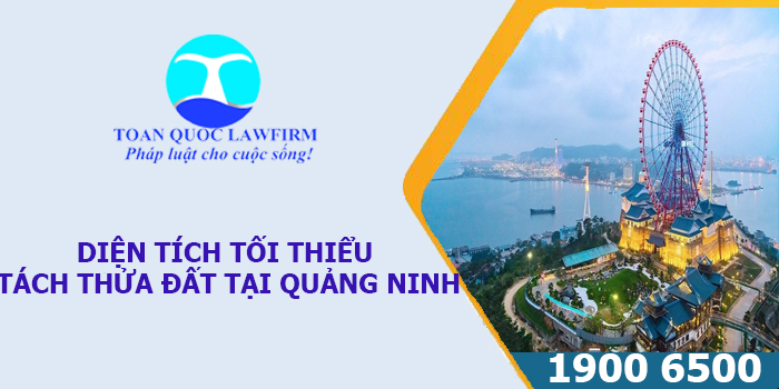 Diện tích được tách thửa ở Quảng Ninh là bao nhiêu?