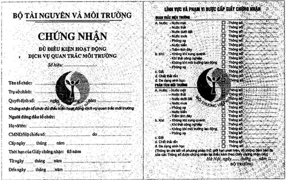 Tải mẫu đơn đề nghị công bố đủ điều kiện quan trắc môi trường lao động