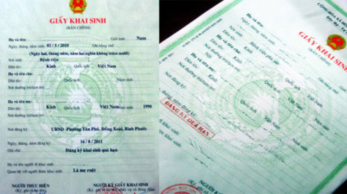 Cách ghi nơi sinh trong giấy khai sinh theo quy định của pháp luật hiện hành