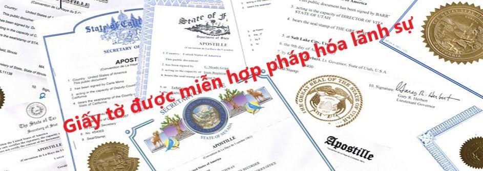 Các trường hợp miễn hợp pháp hóa lãnh sự