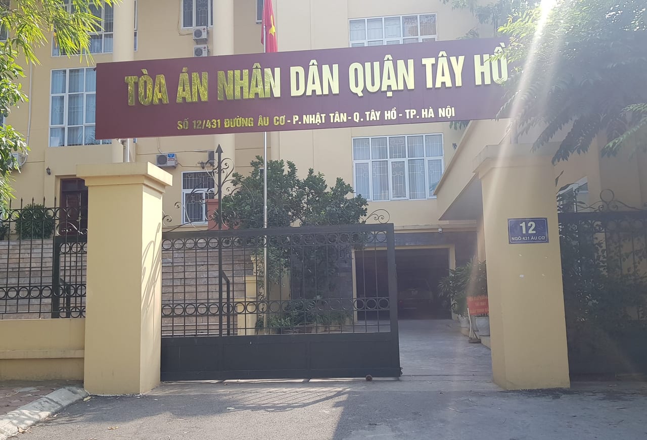 Địa chỉ Tòa án nhân dân quận Tây Hồ