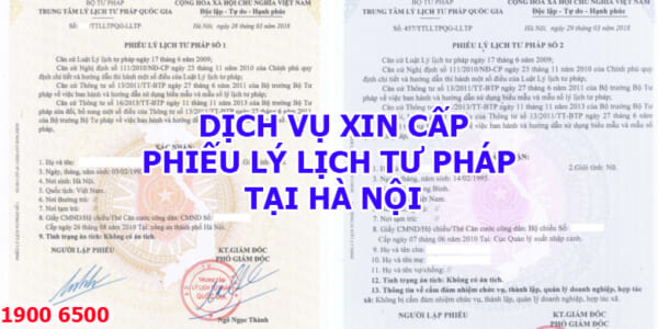 Dịch vụ xin cấp phiếu lý lịch tư pháp tại Hà Nội